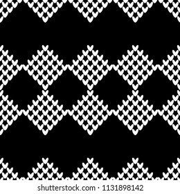 Seamless knitted pattern. A warm sweater. Print. Cloth design, wallpaper. Textile rapport.