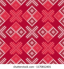 Seamless knitted pattern. A warm sweater. Print. Cloth design, wallpaper. Textile rapport.