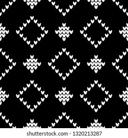 Seamless knitted pattern. A warm sweater. Knitted rectangles. Can be used for wallpaper, textile, invitation card, wrapping, web page background.