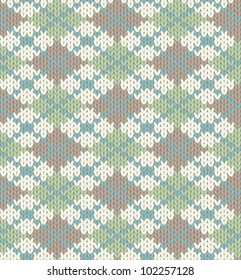 Seamless knitted pattern for winter clothing. EPS 8 vector illustration.