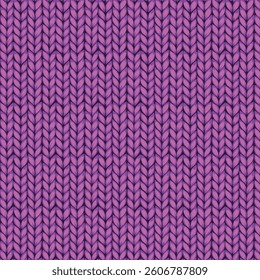 Seamless Knitted Purple Textile Pattern