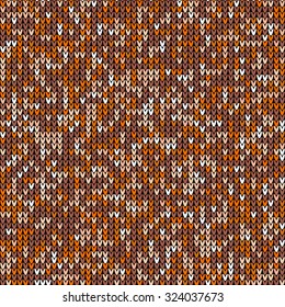 Seamless knitted sweater pattern. Christmas and New Year holidays abstract background. Vector illustration EPS10