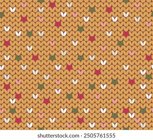 Seamless knitted texture, colorful knitted pattern.