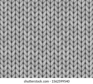 Seamless knitted texture. Realistic illustration