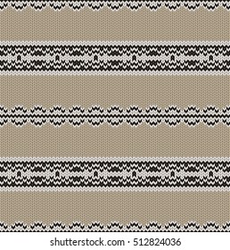 Seamless Knitted Traditional Pattern Design 