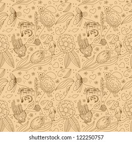 Seamless knitting pattern