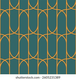 Seamless knitting pattern in Art Deco style