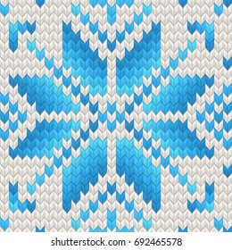 Seamless Knitting Pattern Christmas Sweater Design. And also includes EPS 10 vector