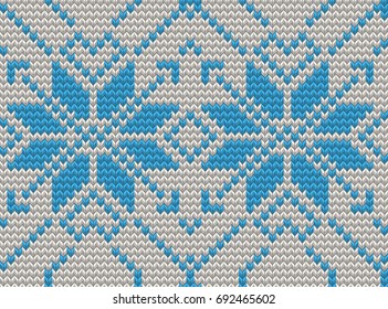 Seamless Knitting Pattern Christmas Sweater Design. And also includes EPS 10 vector