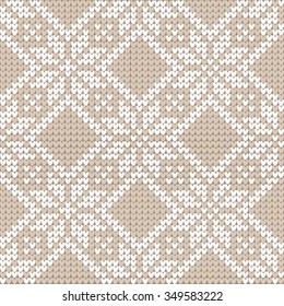 Seamless Knitting Pattern. Knitting design.