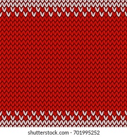 Seamless knitting pattern. Knitwear texture. Vector Illustration.