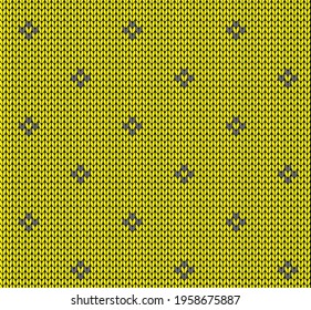Seamless knitting vector pattern texture