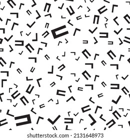 Seamless Korean Pattern Black Design