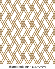 Seamless Kumiko pattern in color lines of medium thickness
