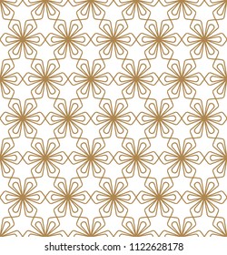 Seamless Kumiko pattern in color lines of medium thickness