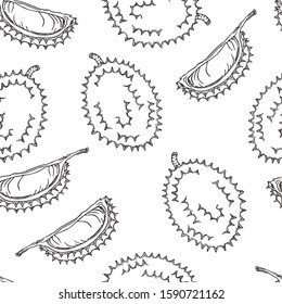 Seamless kumquat graphic vector pattern
