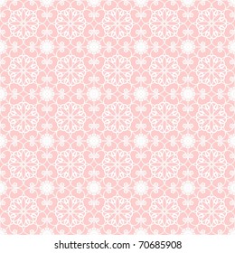 Seamless Lace Background On Pink