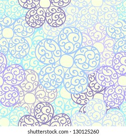 Seamless lace floral background
