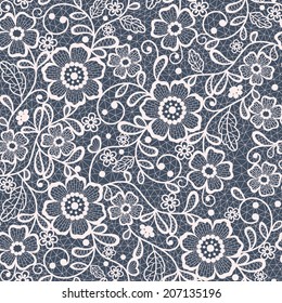 seamless lace floral background