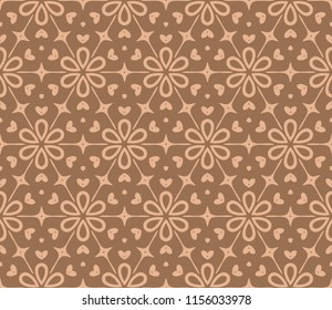 Seamless lace floral background. decorative texture for wallpaper, invitation, interior design, print. Vector illustration.
