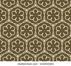 Seamless lace floral background. For Interior decoration, wallpaper, fashion design. Vector illustration.