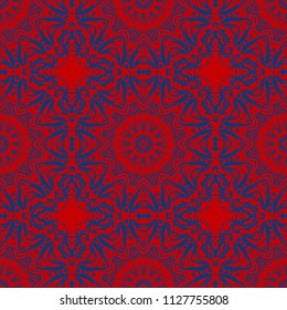 seamless lace floral background. Luxury texture for wallpaper, invitation. Vector illustration. blue, white color