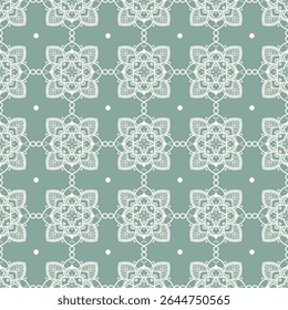 Seamless lace floral background. Luxury texture for wallpaper, wedding designs, invitation, fabric, Vector illustration.