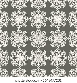 Seamless lace floral background. Luxury texture for wallpaper, wedding designs, invitation, fabric, Vector illustration.