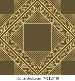 seamless lace floral background. Luxury texture for wallpaper, invitation. Vector illustration.