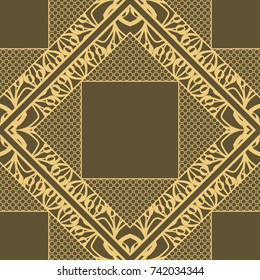 seamless lace floral background. Luxury texture for wallpaper, invitation. Vector illustration.
