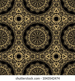 seamless lace floral background. Texture for wallpaper, invitation. Vector illustration. Monochrome color