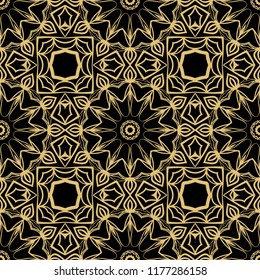 seamless lace floral background. Texture for wallpaper, invitation. Vector illustration
