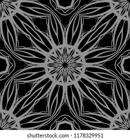 seamless lace floral background. Texture for wallpaper, invitation. Vector illustration