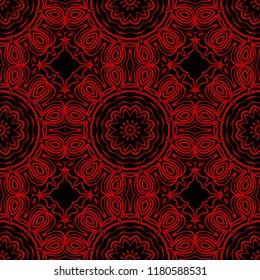 seamless lace floral background. Texture for wallpaper, invitation. Vector illustration.
