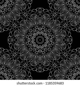 seamless lace floral background. Texture for wallpaper, invitation. Vector illustration.