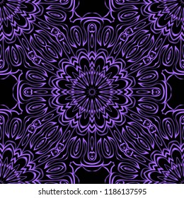 seamless lace floral background. Texture for wallpaper, invitation. Vector illustration.