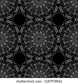 seamless lace floral background. Texture for wallpaper, invitation. Vector illustration.