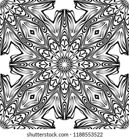 seamless lace floral background. Texture for wallpaper, invitation. Vector illustration.
