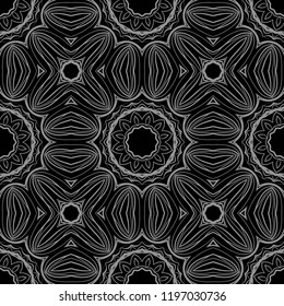 seamless lace floral background. Texture for wallpaper, invitation. Vector illustration
