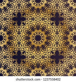 seamless lace floral background. Texture for wallpaper, invitation. Vector illustration