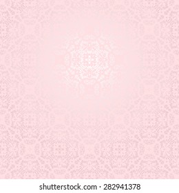 seamless lace with floral pattern on a pink background