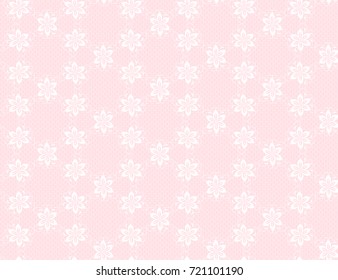 seamless lace floral pattern on a pink background