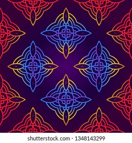 Seamless Lace Geometric Background. Texture For Wallpaper, Invitation. Vector Illustration