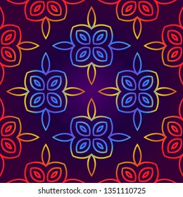 Seamless Lace Geometric Background. Texture For Wallpaper, Invitation. Vector Illustration