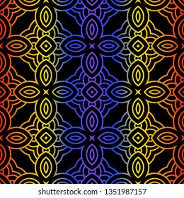 Seamless Lace Geometric Background. Texture For Wallpaper, Invitation. Vector Illustration