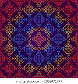 Seamless Lace Geometric Background. Texture For Wallpaper, Invitation. Vector Illustration