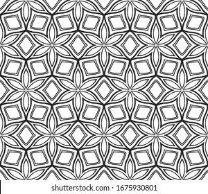 Seamless Lace Geometric Background. Texture For Wallpaper, Invitation. Illustration. Vector