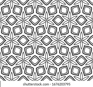 Seamless Lace Geometric Background. Texture For Wallpaper, Invitation. Illustration. Vector