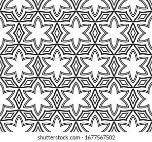 Seamless Lace Geometric Background. Texture For Wallpaper, Invitation. Illustration. Vector