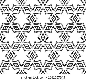 Seamless Lace Geometric Background. Texture For Wallpaper, Invitation. Illustration. Vector